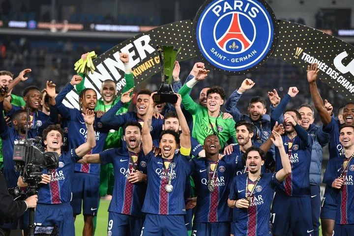 img of Pacho consigue su primer titulo en el 2026 - Supercopa de Francia